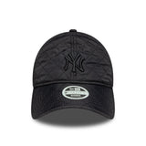 Czapka New York Yankees, wyściełana, New Era, 9TWENTY, dla kobiet, czarna