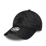 Czapka New York Yankees, wyściełana, New Era, 9TWENTY, dla kobiet, czarna