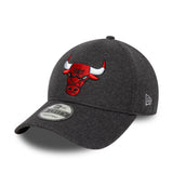 czapka Chicago Bulls, wełna meltonowa, 9FORTY, Chochago Bulls, szara, szara