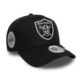 Las Vegas Raiders, naszywka boczna, New Era, A-frame, czarny