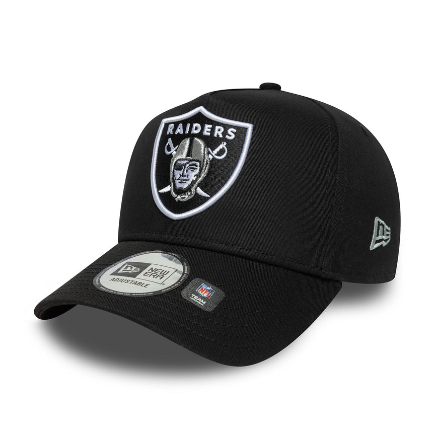 Las Vegas Raiders, naszywka boczna, New Era, A-frame, czarny
