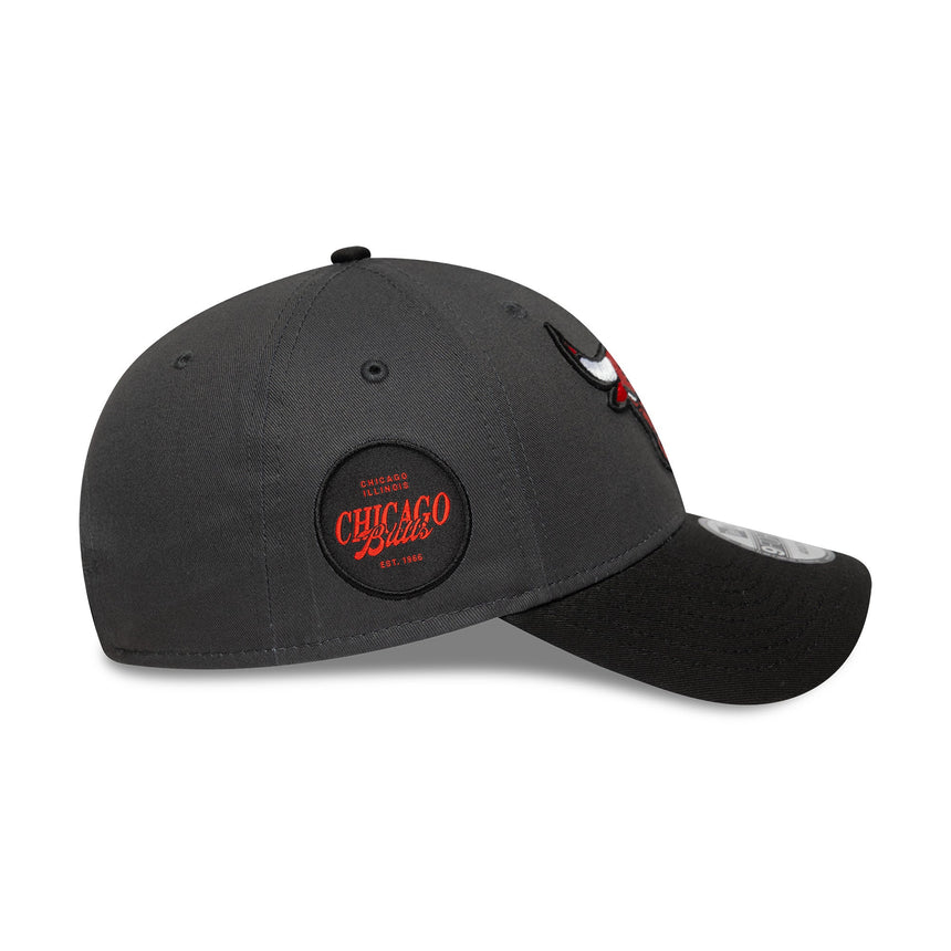 Czapka Chicago Bulls, SIDE PATCH, New Era, 9FORTY, szara, szara