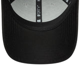 Las Vegas Raiders, dwukolorowy pin, New Era, 9FORTY, naszywka boczna, czarno-biała