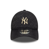 czapka New York Yankees, pikowana, New Era, 9TWENTY, czarna, szara