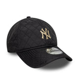 czapka New York Yankees, pikowana, New Era, 9TWENTY, czarna, szara