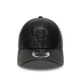 Czapka Chicago Bulls, PU MC, New Era, 9FORTY, jednolita, czarna