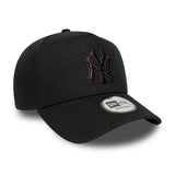 Czapka New York Yankees, pin w konturze, New Era, 9FORTY, czarny