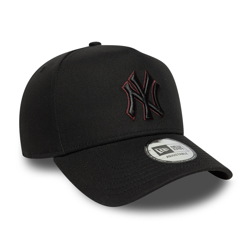 Czapka New York Yankees, pin w konturze, New Era, 9FORTY, czarny