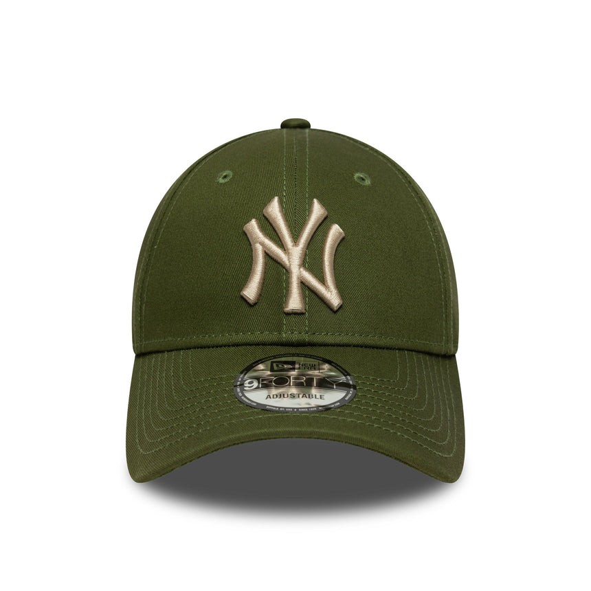 Czapka New York Yankees, prosty pin, New Era, 9FORTY, zielony