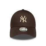 czapka bejsbolowa New York Yankees, dla kobiet, LEAGUE ESS MIDI, 9FORTY, brązowa