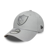czapka Los Angeles Raiders, TEAM OUTLINE, New Era, 9FORTY, szary