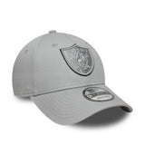 czapka Los Angeles Raiders, TEAM OUTLINE, New Era, 9FORTY, szary