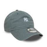 Czapka z daszkiem New York Yankees, logo w stylu wypranego (washed), New Era, 9TWENTY, szara