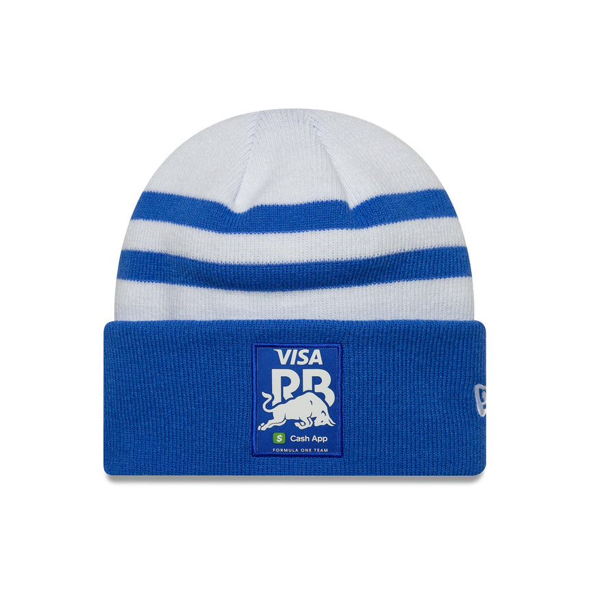 Czapka beanie Visa RB, drużynowa, Isack Hadjar, z ściąganym mankietem, New Era, wielobarwna