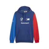 BMW MMS sweatshirt, hooded, Puma, ESS, fleece, blue
