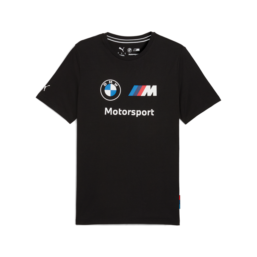 Koszulka z logo BMW, Puma, Essential, MMS, czarna 🔥