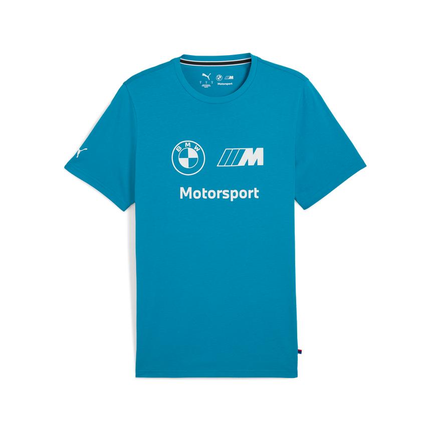 Koszulka z logo BMW, Puma, Essential, MMS, niebieska 🔥