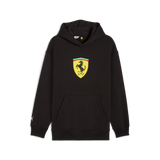 Bluza z kapturem Ferrari, Puma, odzież sportowa, logo tarczy, czarna 🔥