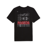 Czarna koszulka z grafiką Ferrari, Puma 🔥