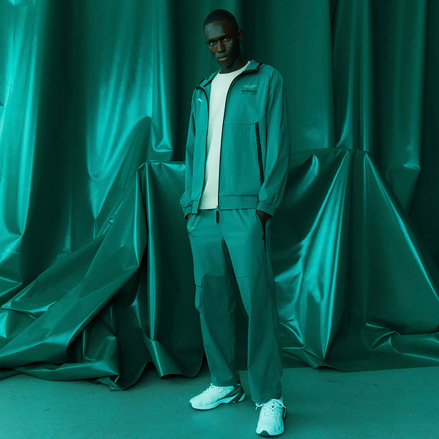 Kurtka Aston Martin, Puma, Lifestyle, PUMATECH, zielona 🔥