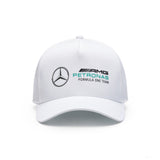Závodní čepice Mercedes bílá