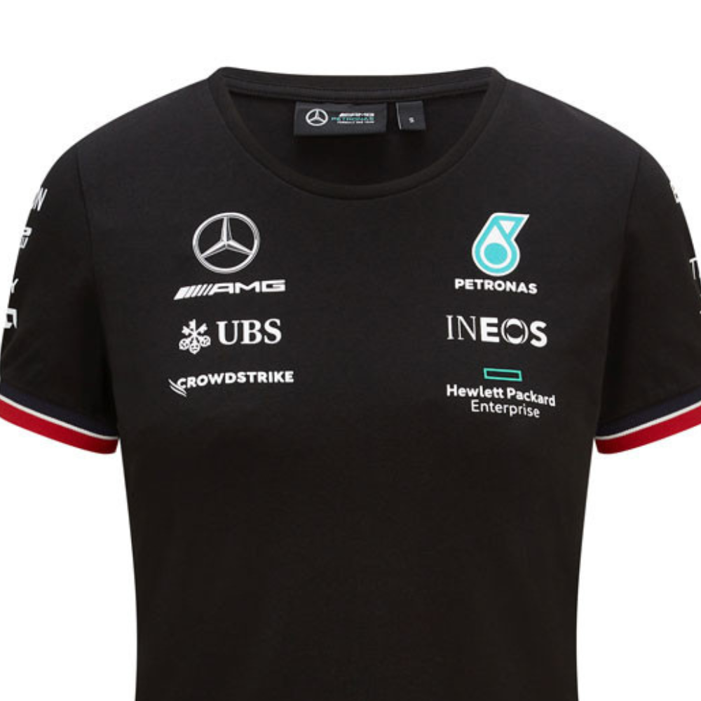 Mercedes Women's T-shirt, Team, Black, 2021