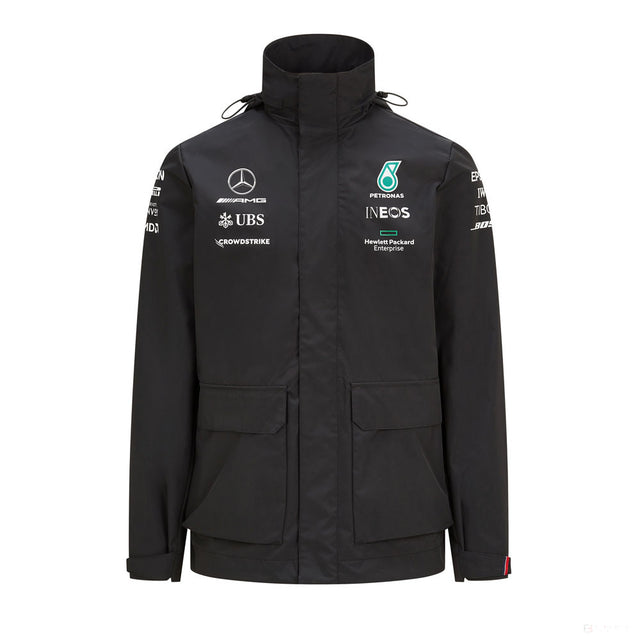 Mercedes Pláštěnka, Team, Černá, 2021 - FansBRANDS®