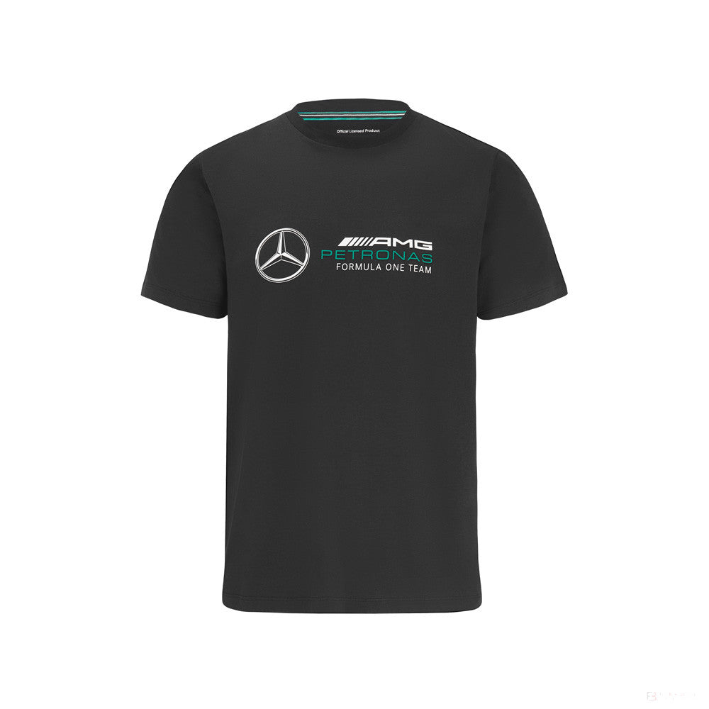 Tričko Mercedes, velké logo, černé, 2022 - FansBRANDS®