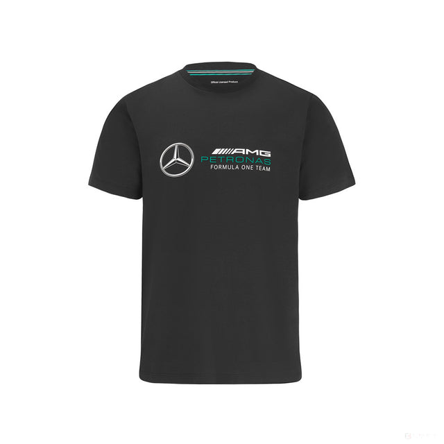 Tričko Mercedes, velké logo, černé, 2022 - FansBRANDS®