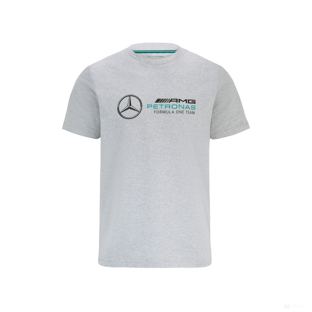 Tričko Mercedes, velké logo, šedá, 2022 - FansBRANDS®