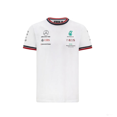 Tričko Mercedes, tým, bílé, 2021 - FansBRANDS®