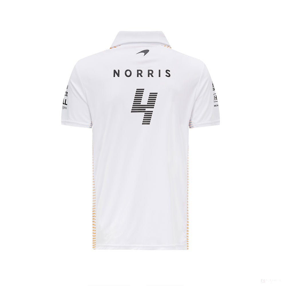 McLaren Polo, Lando Norris, bílý, 2021 - FansBRANDS®