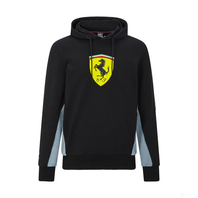 Ferrari svetr, štít, černý, 2021 - FansBRANDS®