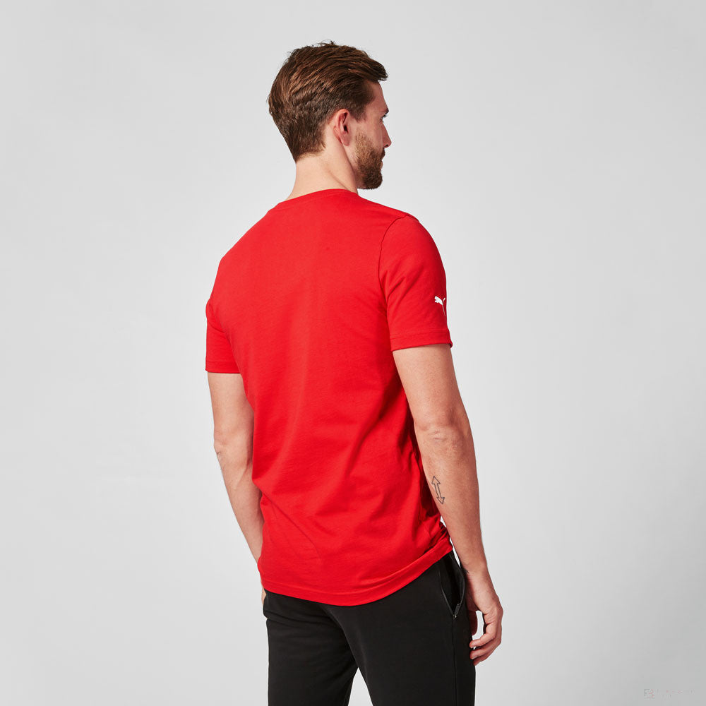 Ferrari tričko, velký štít, červená, 2021