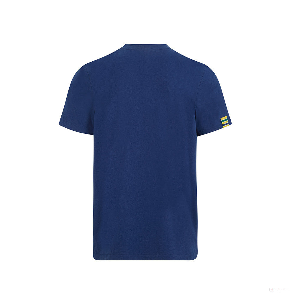 Tričko Ayrton Senna, Brasil Flag, Blue, 2021 - FansBRANDS®