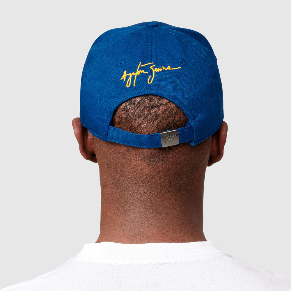 Baseballová čepice Ayrton Senna, logo, modrá, 2021 - FansBRANDS®