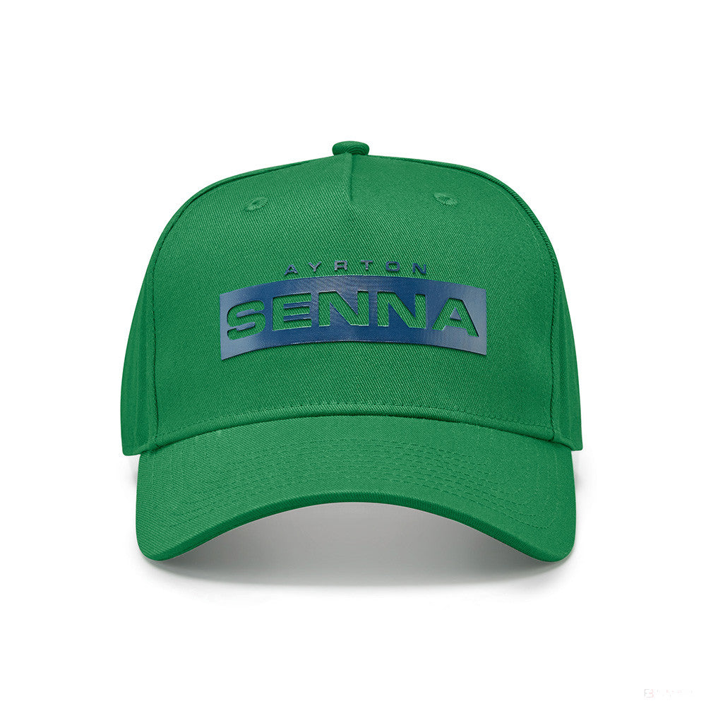 Baseballová čepice Ayrton Senna, logo, zelená, 2021 - FansBRANDS®