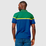 Ayrton Senna Polo, Stripe Mens, Blue, 2021 - FansBRANDS®