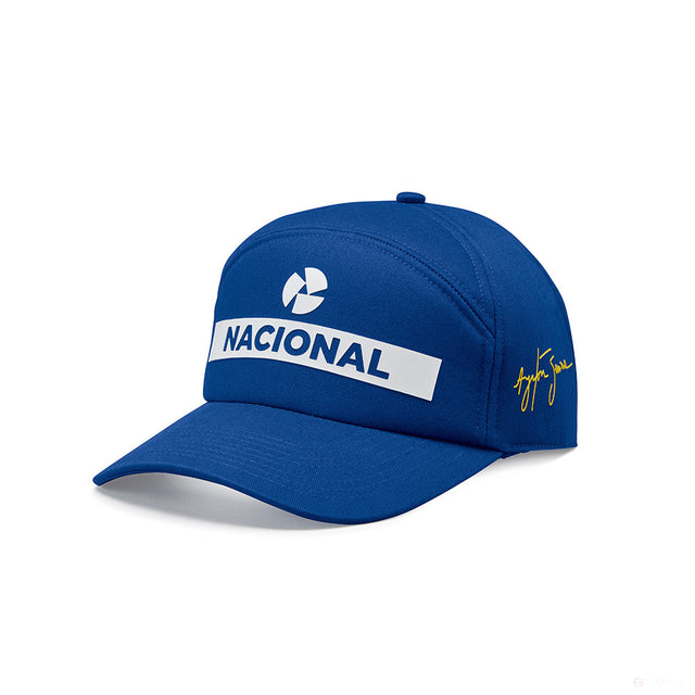 Kšiltovka Ayrton Senna Flatbrim, Nacional, modrá, 2021 - FansBRANDS®