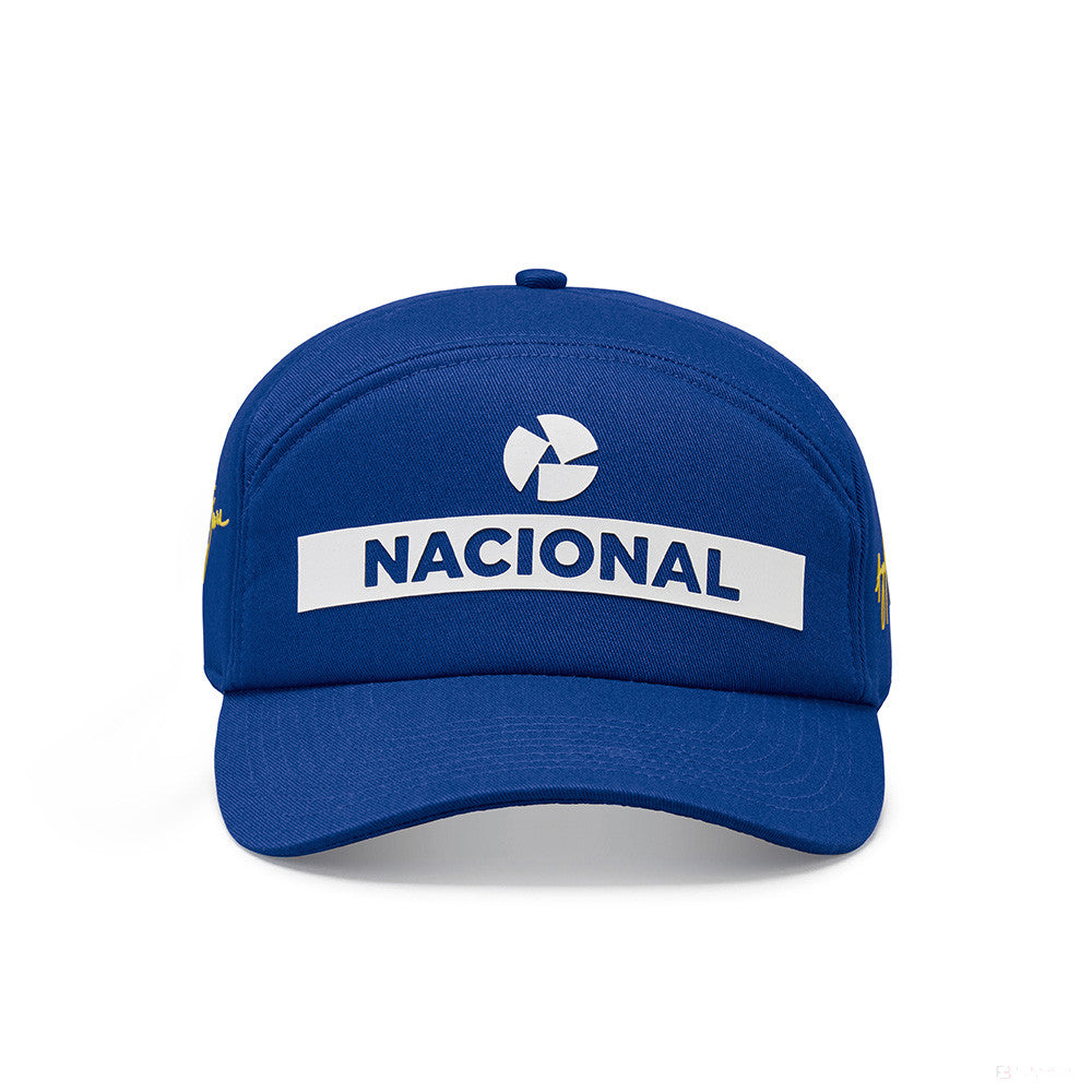 Kšiltovka Ayrton Senna Flatbrim, Nacional, modrá, 2021 - FansBRANDS®