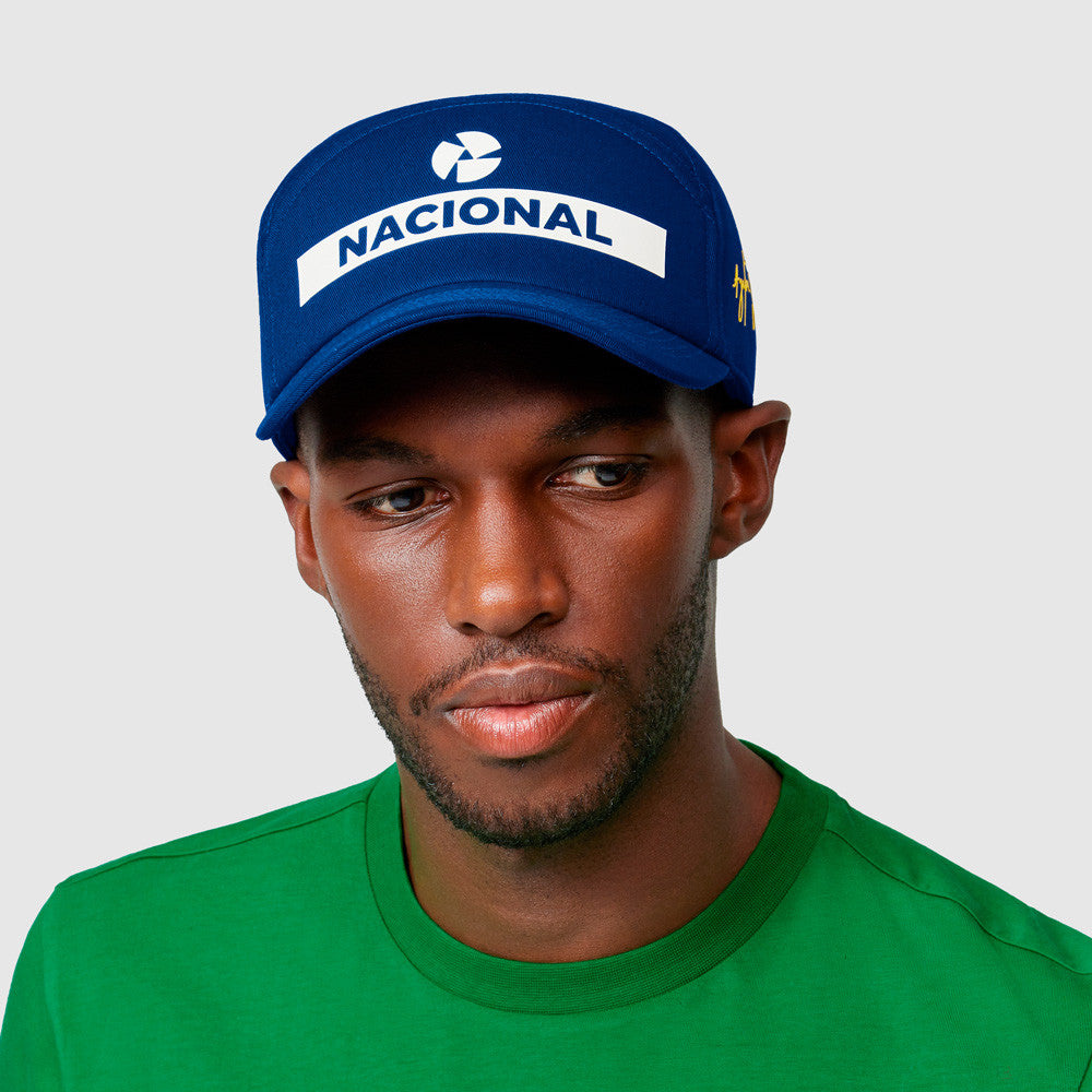 Kšiltovka Ayrton Senna Flatbrim, Nacional, modrá, 2021 - FansBRANDS®