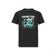 Dětské tričko Mercedes Lewis Hamilton, LEWIS #44, černé, 2022 - FansBRANDS®