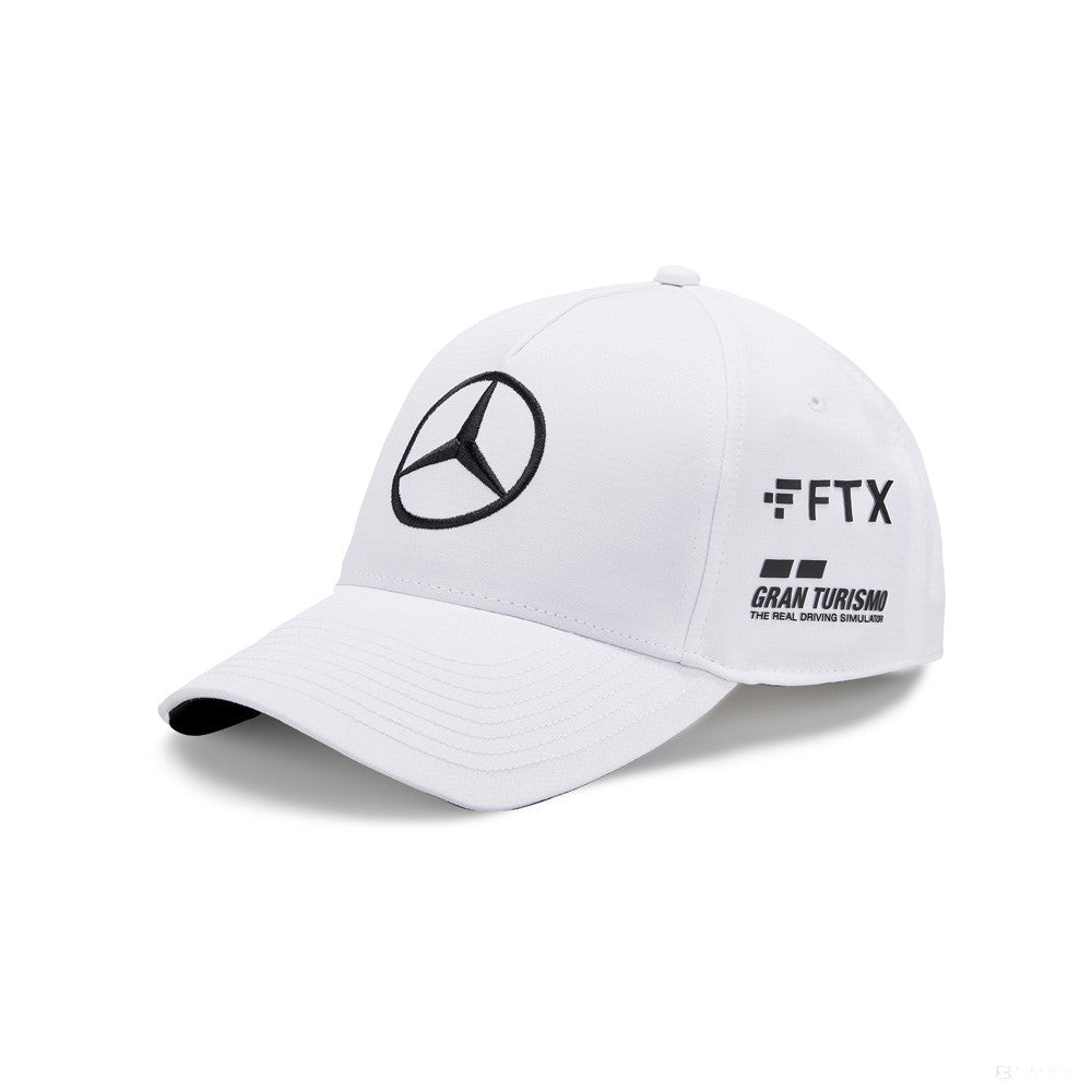 Baseballová čepice Mercedes, Lewis Hamilton, dospělý, bílá, 2022