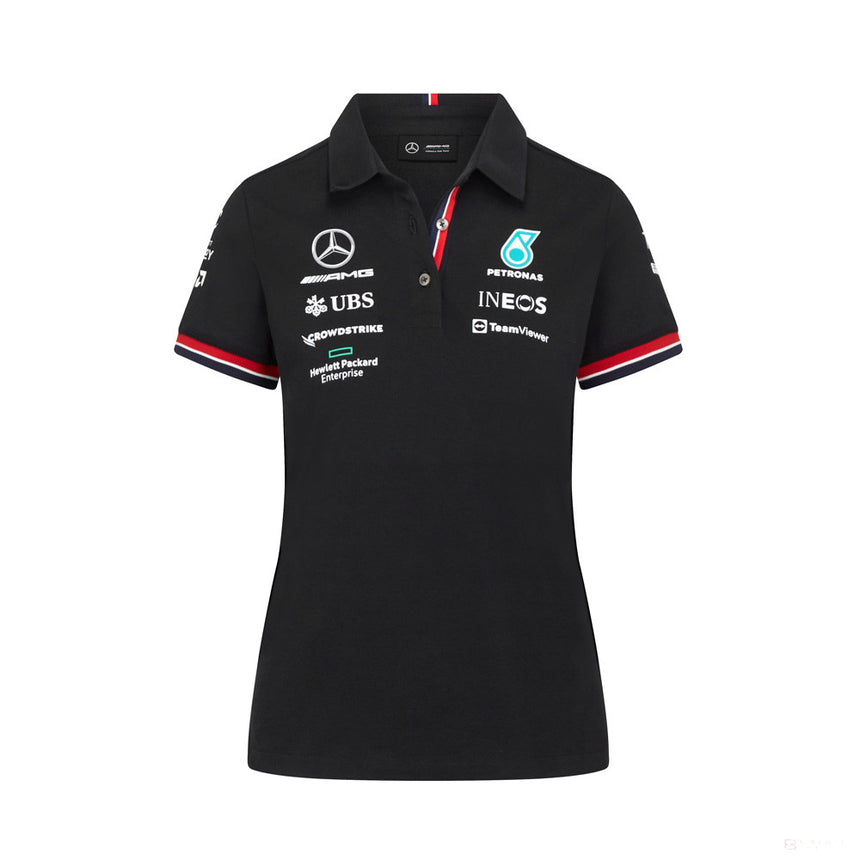 Mercedes Dámské Polo, Team, Černá, 2022 - FansBRANDS®
