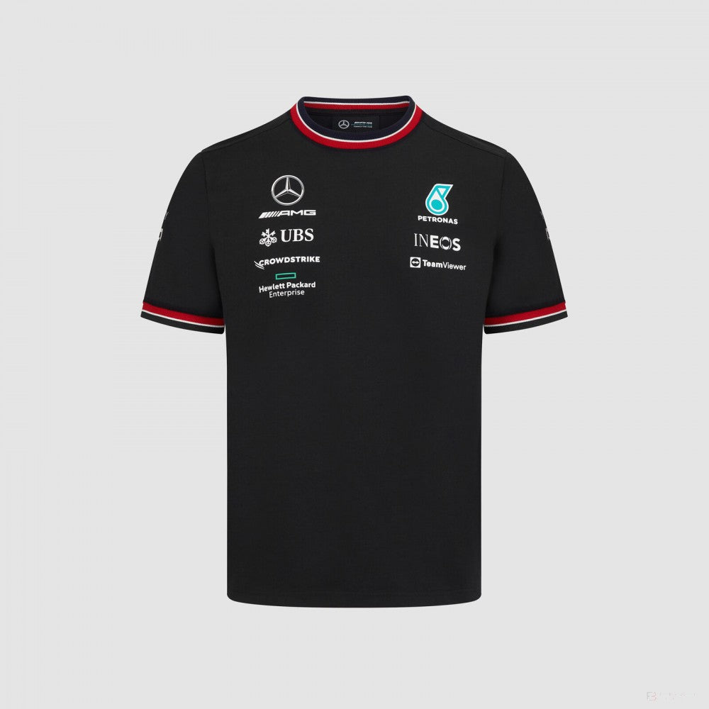 Dětské tričko Mercedes, Team, Black, 2022 - FansBRANDS®