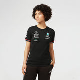 Dámské tričko Mercedes, týmové, černé, 2022 - FansBRANDS®
