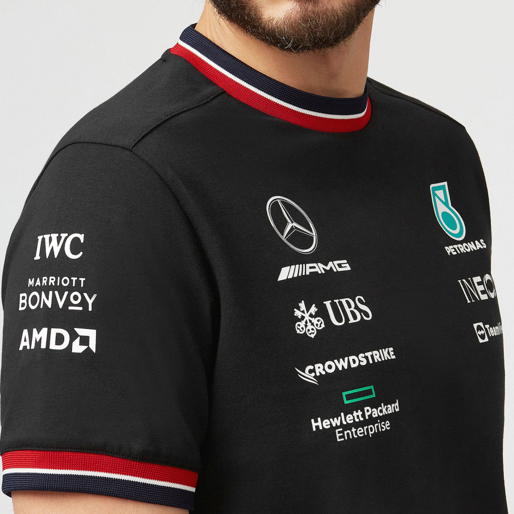 Tričko Mercedes, Team, Black, 2022