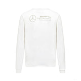 Pánské tričko Mercedes s dlouhým rukávem, bílé - FansBRANDS®
