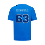 Sportovní tričko Mercedes George Russell, modré - FansBRANDS®