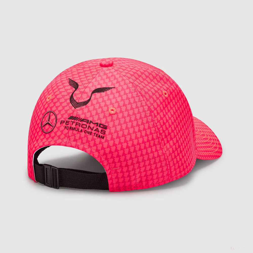 Mercedes Team Lewis Hamilton Col Driver baseballová čepice Neon pink, 2023 - FansBRANDS®